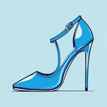 blue pumps image